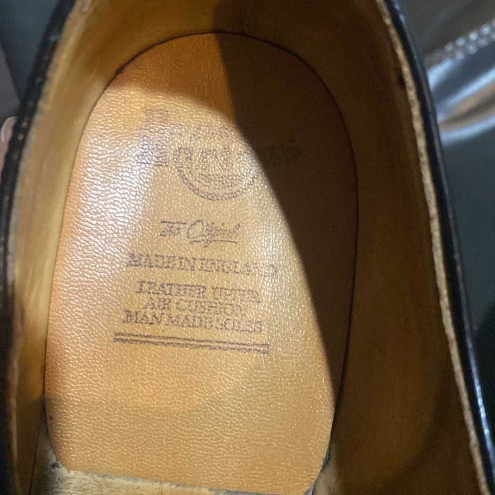 Dr. Marten Steel Toe men work shoes vintage men sz 8 made in England - Picture 4 of 4